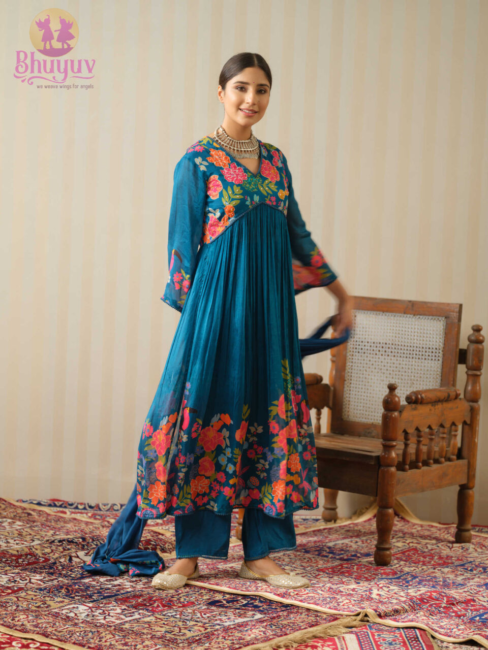 Pure Chinnon Kurti Set