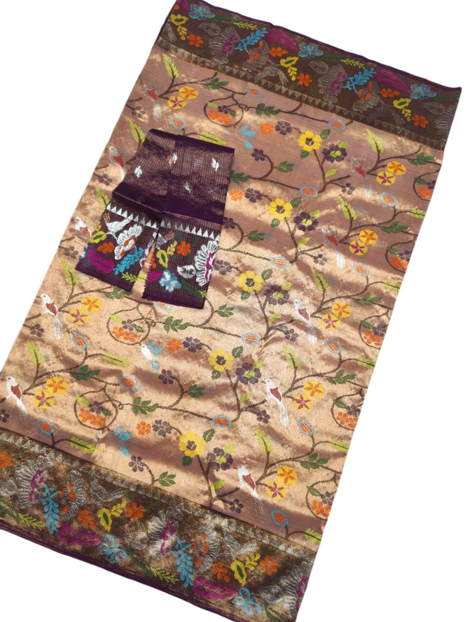 Pure Zari Double Tissue Kota Saree
