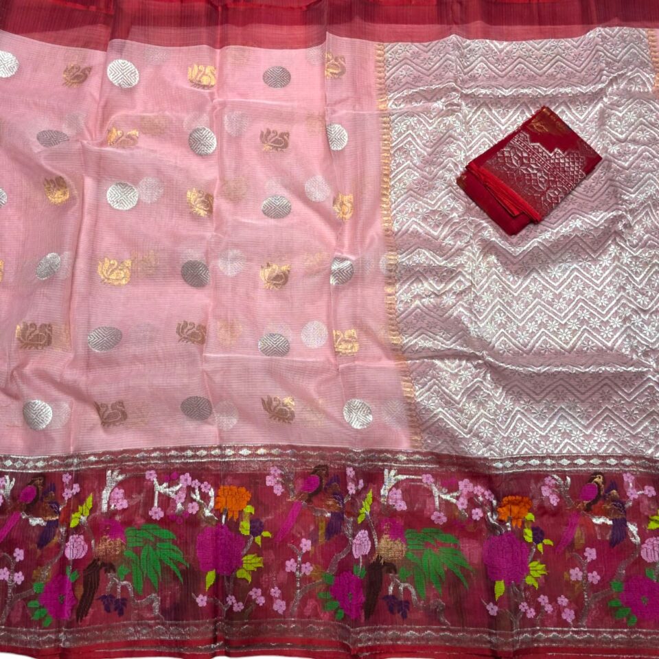 Pure Zari Kota Designer Saree