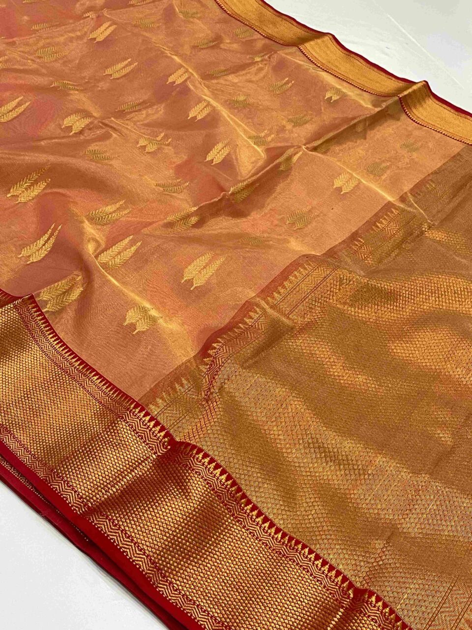 Pure Chanderi Tissue Katan Silk Saree
